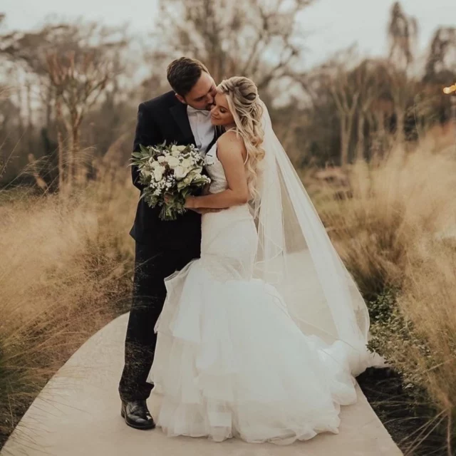 The lighting in this photo is beautiful, and really completes the winter look for this sweet couple.  Who doesn’t love a winter wedding, especially in the south!
.
.
.
#bringjoy #florist #floristofinstagram #flowers #flowersofinstagram #houstonlove #love #wedding #weddings #bride #groom #houstonweddings #texas #houston #htx #houstonvenue #houstonflorist
